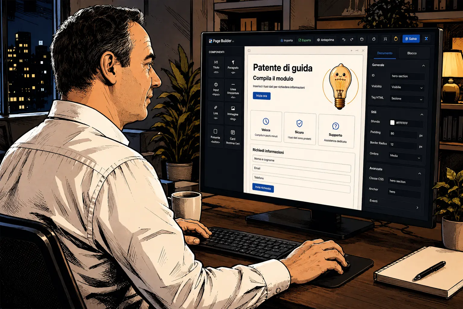 Anteprima di Page Builder